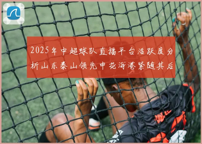 2025年中超球队直播平台活跃度分析山东泰山领先申花海港紧随其后